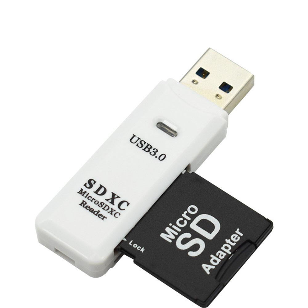 Card Reader USB 3.0 USB Adapter SDXC TF 2 In 1 For Tablets PC Laptop Computer Mini Portable USB3.0 TF Card Reader For Desktops