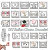 Shiny Zircon Bow Knot Cherry Heart Butterfly Pendant Italian Charm Links Fit 9mm Stainless Steel Bracelet Women DIY Making Gift