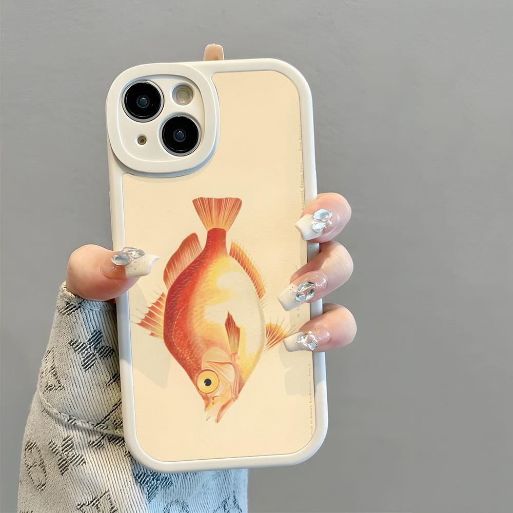 Carp Fishing Fish Phone Case Environmental Protection New 2025 Lambskin Silicone For IPhone 16 15 14 11 12 13 Pro Max Mini X XR