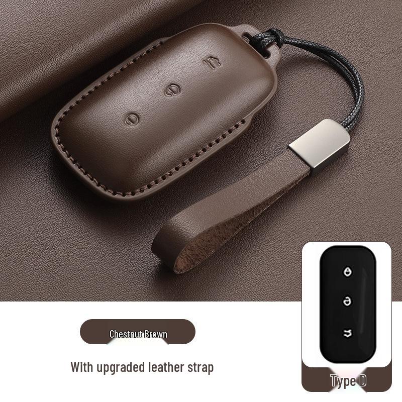 Geely Galaxy L7/L6/e8 Leather Key Case for Men & Women with Starship Buckle