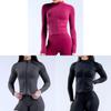 Seamless Long Sleeve Yoga Jacket With Zipper For Women Fitness And Running Activities