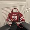 Nouveau sac messager style femme sac à main bowling mode couleur contrastée à pois sac à bandoulière mode décontractée