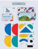 Geometric Shape Puzzle Tin: Educational Wooden Tangram for Children