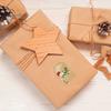 250Pcs/Roll Christmas Gift Tags Stickers Self-Adhesive Kraft Paper Clear Printed Pattern Fade-resistant Xmas Decals