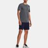 Under Armour UA Unstoppable Logo Print Drawstring Mid-Rise Sports Shorts Men Shorts Navy-Blue 1370378-410