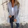 Women's Casual Zip Hooded Jacket Solid Color Autumn Winter