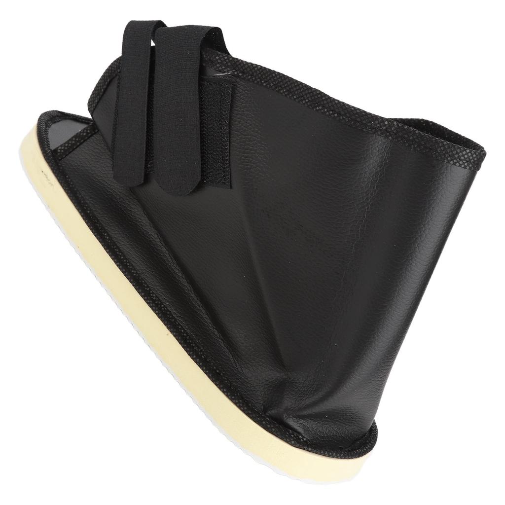 Cast Shoe Prevent Slip Shock Absorbing Adjustable Faux Leather Post Operative Shoe for Swollen Broken Foot Toe XL