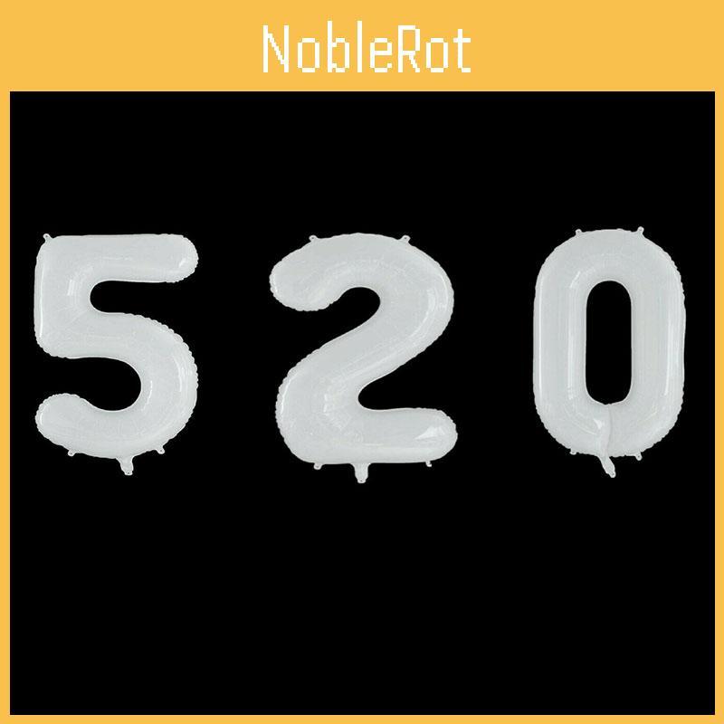 40" White Large Giant Number Age Foil Balloons Helium Air Happy Birthday Party