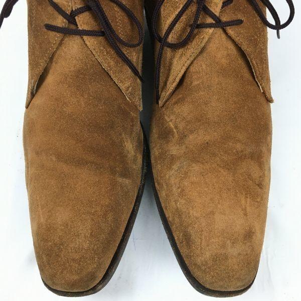 Di Paolo Italy Made Handmade Suede Chukka Boots Size 8/26.5 Brown Men’s(USED)