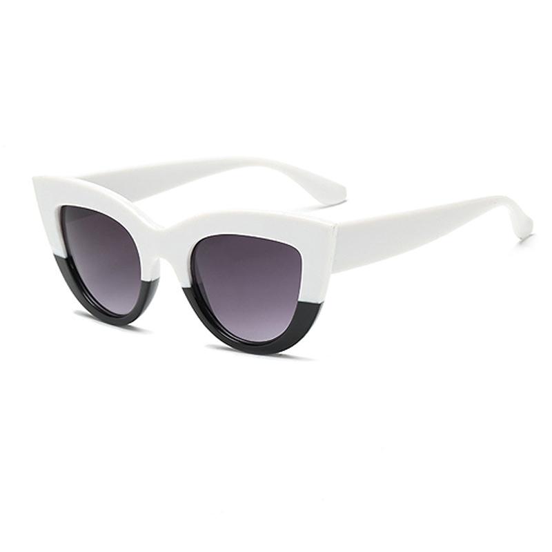 New Retro Cat-eye Sunglasses For Women Face-shaping Versatile Sunglasses Fashionable And Trendy Sunglasses 12121