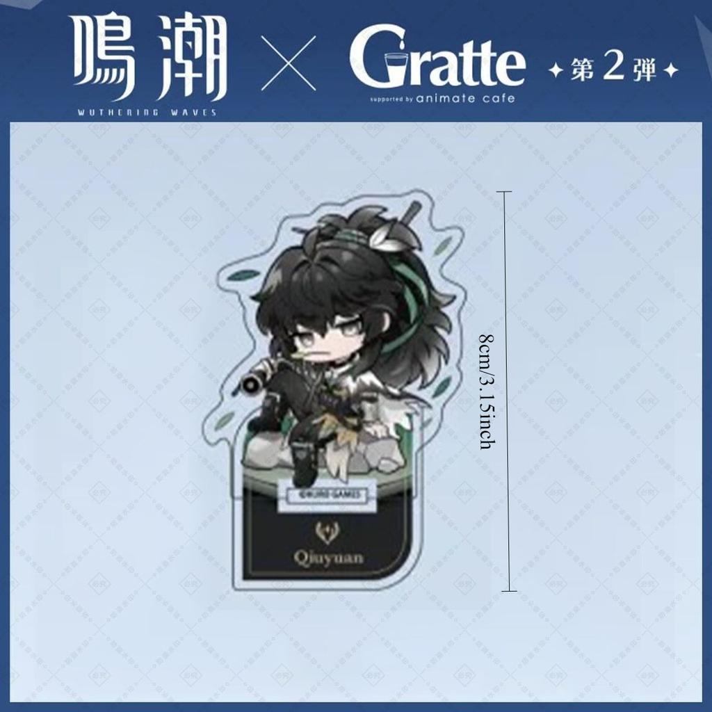 8cm Wuthering Waves Gratte Link Acrylic Stand CHISA Figure Q Acrylic Stand AUGUSTA Standing Plate Phrolova Acrylic Statue Toys