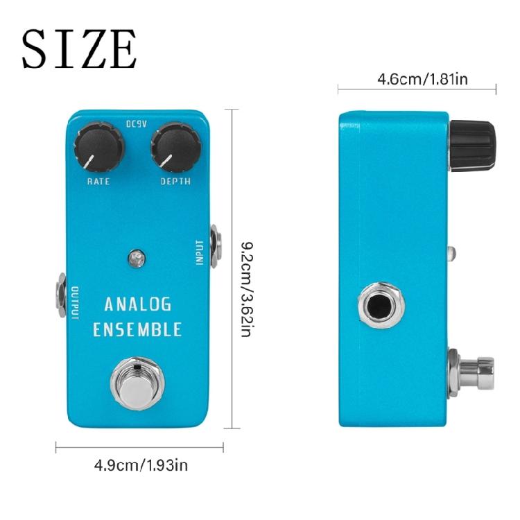 Guitar Overdrive Pedal with Vintage Tone Reproduction Guitar Effects Suitable for Various Music Styles and Settings