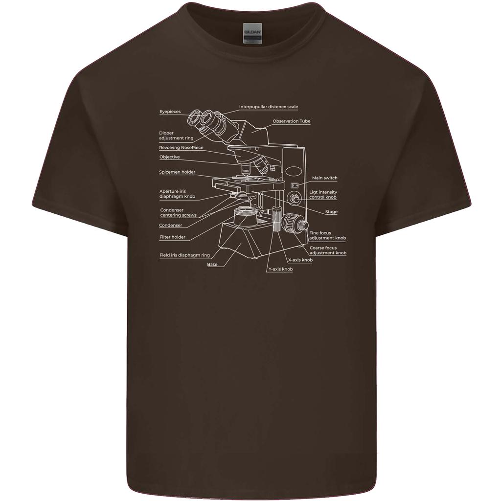Microscope Science Biology Unisexs Light Cotton TShirt