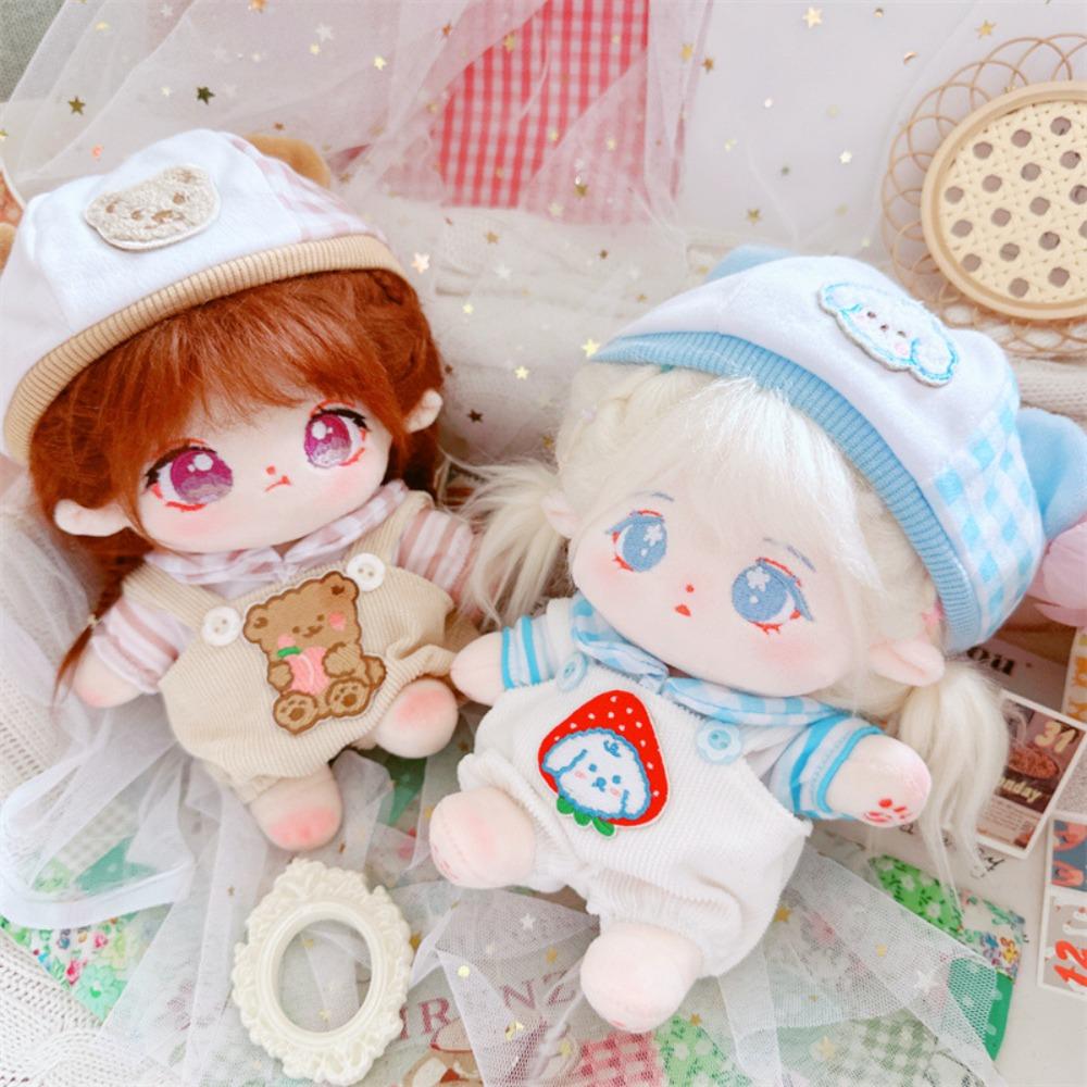 Strap Pants Cotton Doll Suit Dress Up Plush Dolls Clothes Cotton Doll Clothes Set  Children's Gift