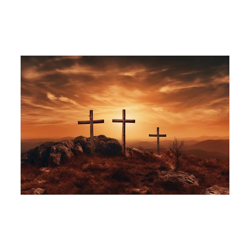 Calvary Hristiyan Haç Resim Din Duvar Sanatı Tuval Poster Paskalya İsa Mesih Resim Baskıları Oturma Odası Ev Dekorasyonu İçin