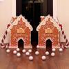 Gingerbread Golf Game Set Holiday Wooden Mini Golf with Candy Cane Club & Balls