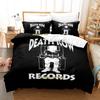 Hip Hop Death Row Records Bedding Set Cartoon Anime Three-Piece Set Adult Kid Bedroom Duvetcover Sets