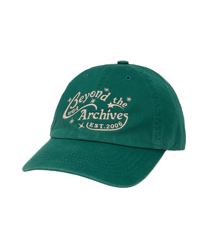 Yunibeoseugameonteu Universe Lettering Washed Ball Cap_Green