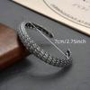 1pc 925 Silver Plated Personalized Dragon Scale Pattern Bracelet, Trendy and Retro Wristband
