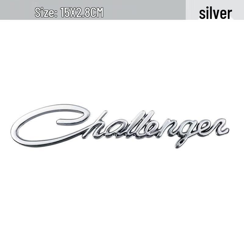

Dodge Challenger Car Emblem K5/K3 Modification Rear & Side English Letter Sticker срібний