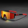 2PCS Men's Oversized Cycling Glasses for Men Bicycle Windproof Colorful Coating Sunglasses Outdoor Sports Motorcyc