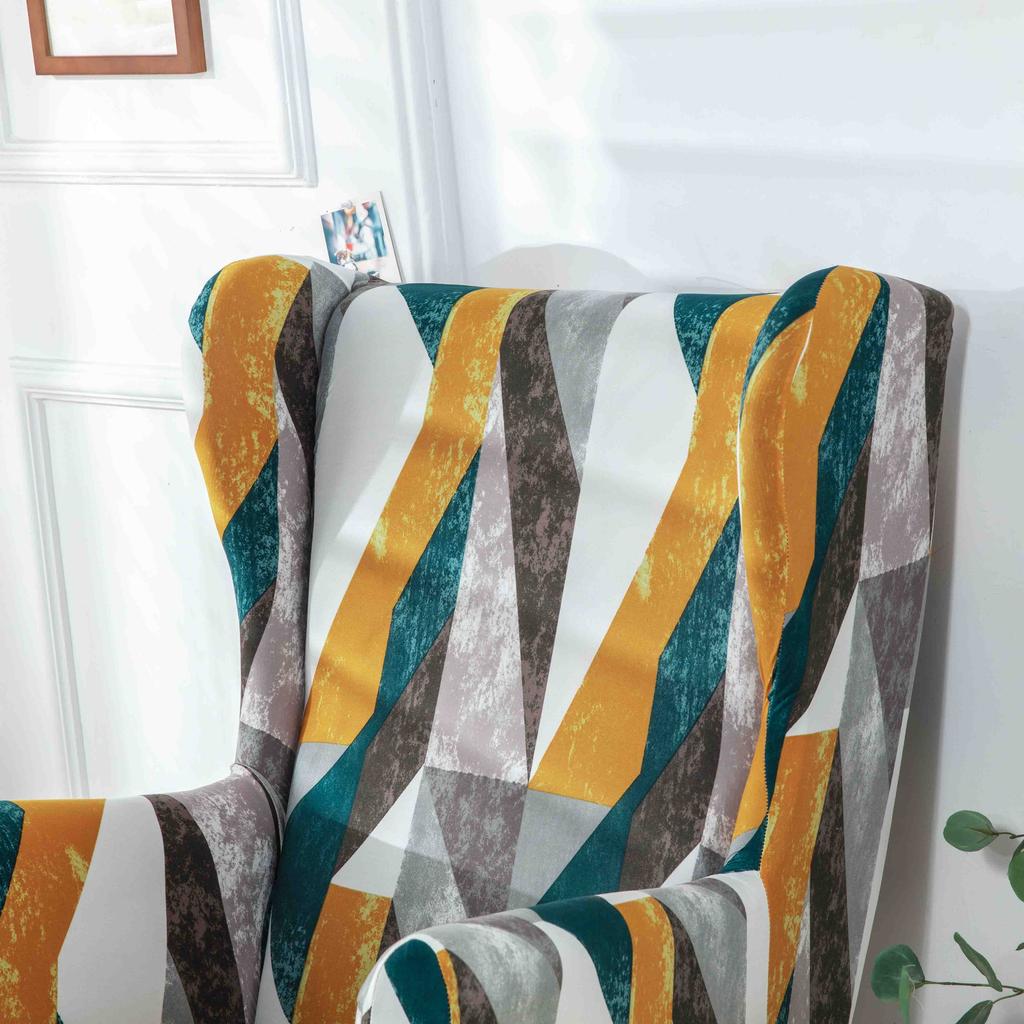 Ushaka Armchair Cover With Bright, Expressive Geometric Patterns