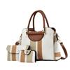 Stylish Women's Tote Bag In Elegant Black Blue White Khaki Coffee Colors With Soft Pu Material