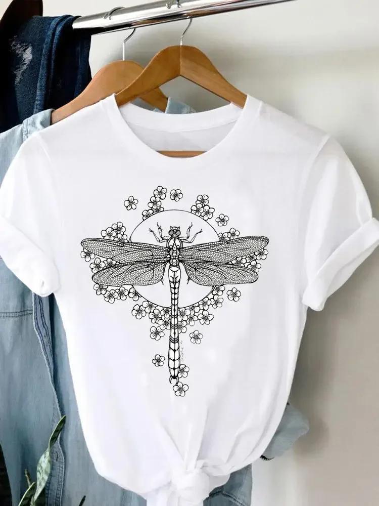 2025 New Watercolor Lovely Flamingo Women Short Sleeve Fashion Summer Top Casual Trend Tshirt Travel Graphic T-Shirt Lady Tee