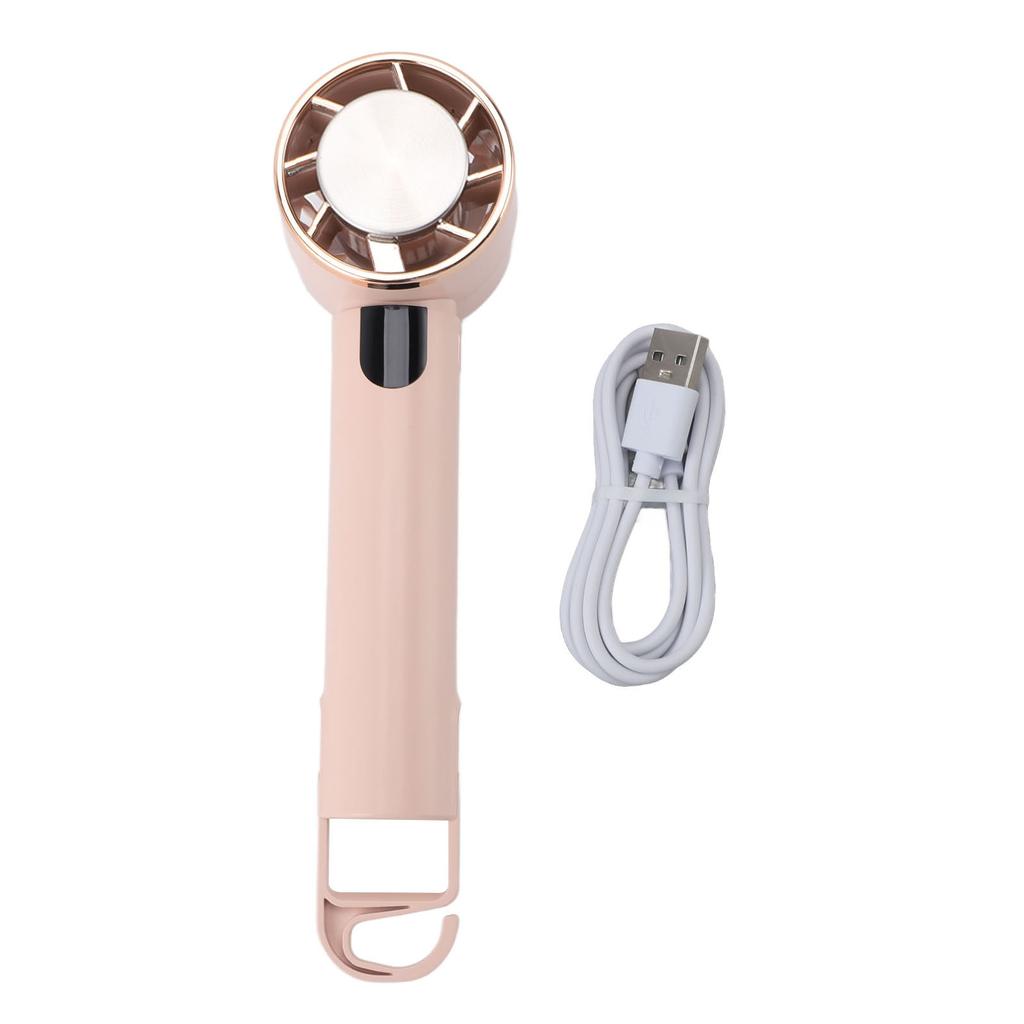 Mini Portable Fan Handheld Semiconductor Cooling Fan 3 Speed Small Desk Fan USB Rechargeable for