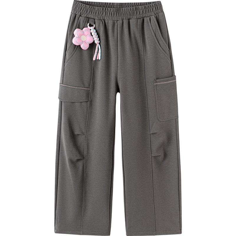 Balabala Girls' Straight-Leg Casual Trousers
