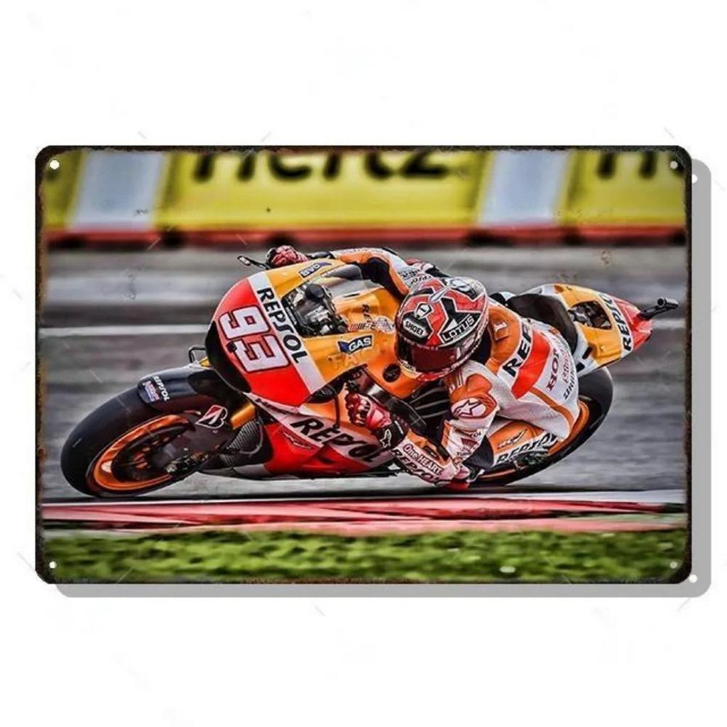 Decor Auto Vintage Metal Signs Tin Sign Motorcycle Racing Funny Poster Decor for Garage Bar Pub Club Man Cave Wall Decoration
