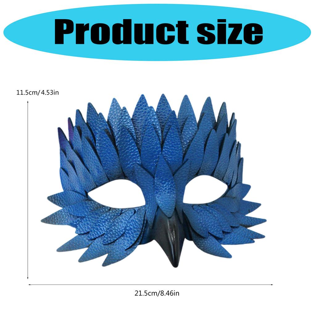 Kostümmaske Feder Halbgesichts-Tiermaske Maskenballmaske Cosplay-Maske für Halloween Mardi Gras Karnevalspartys