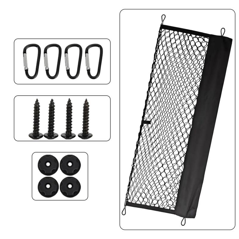 Car Truck Bed Cargo Net Rear Back Cargo Trunk Storage Organizer Luggage Net Holder For GMC Sierra Chevy Silverado 2013-2024