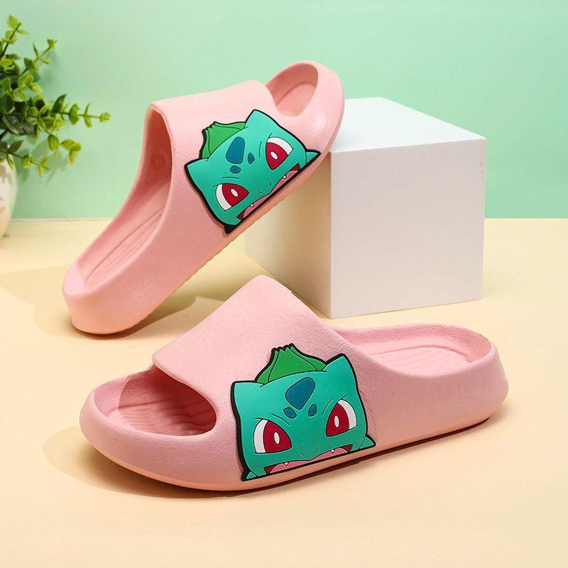 

Fashionable Bulbasaur Kids Slide Slippers Breathable And Durable Bath Shoes For Summer Adventures 44-45 рожевий