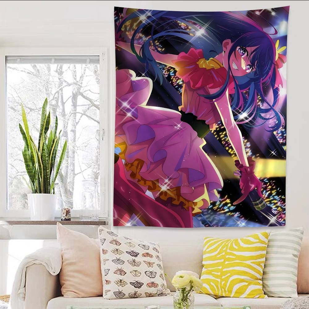 Fantasy Kawaii OOshi No Ko Colorful Tapestry Wall Hanging Cheap Hanging Bohemian Wall Tapestries Mandala Wall Hanging Sheets
