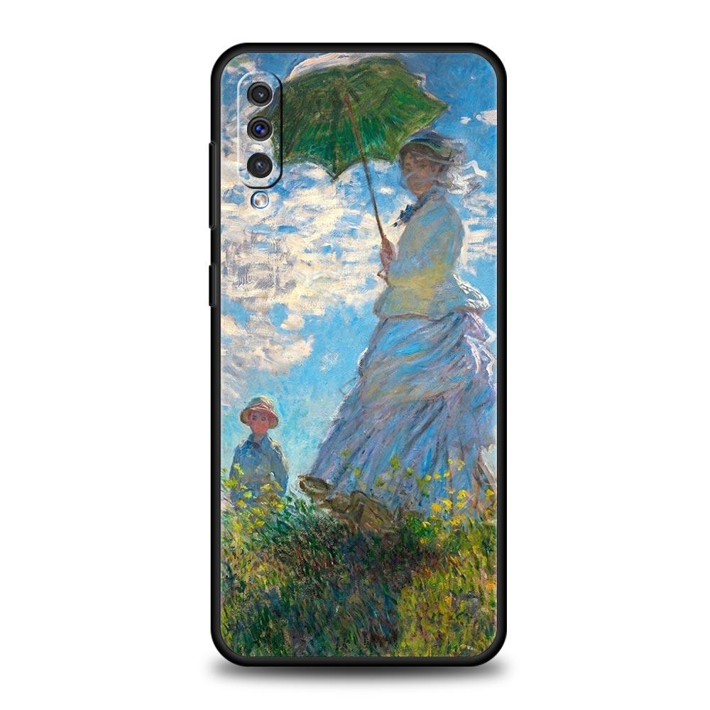 Phone Case For Samsung A24 A12 A14 A32 A50 A70 A20E A20S A10S A22 A30 A40 A34 A54 A42 A52 5G A02S A04s Cover Claude Monet Art