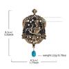 European and American retro court style alloy brooch medieval vintage heavy industry old princess corsage pin jewelry