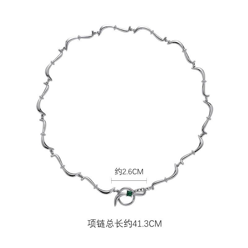 Boomerang necklace, simple retro collarbone chain, versatile, cold wind temperament necklace