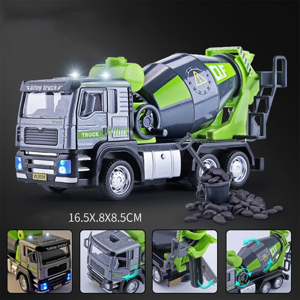 1/50 Alloy Pull Back Tippbil Engineering Billeksaker, Simuleringsblandare Billeksaker, Originalförpackningspresenter