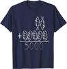 Die Speisung der 5000 Wunder Fisch Brot Jesus Christliche Bibelvers Grafik T-Shirt Herren Freizeit Kurzarm