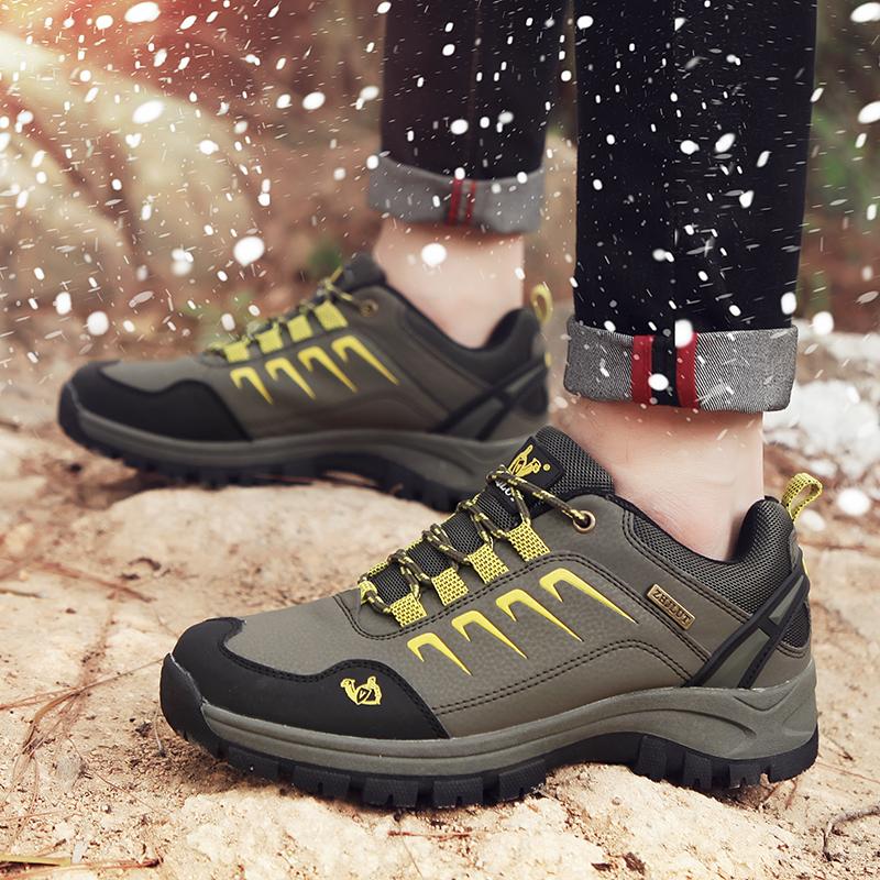 36-47 Winter Paar Plus Samt Warme Outdoor Spezialagent Wanderschuhe Wanderschuhe Sportschuhe Baumwollschuhe Schneestiefel