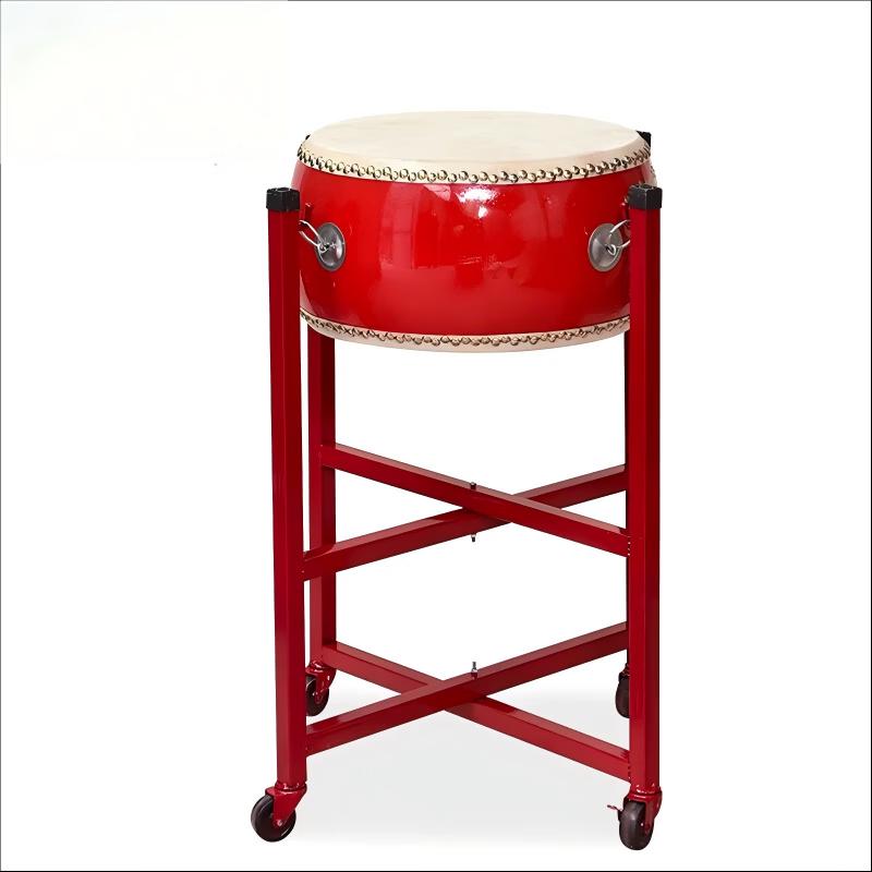 Traditional Cowhide Flat Drum with Stand