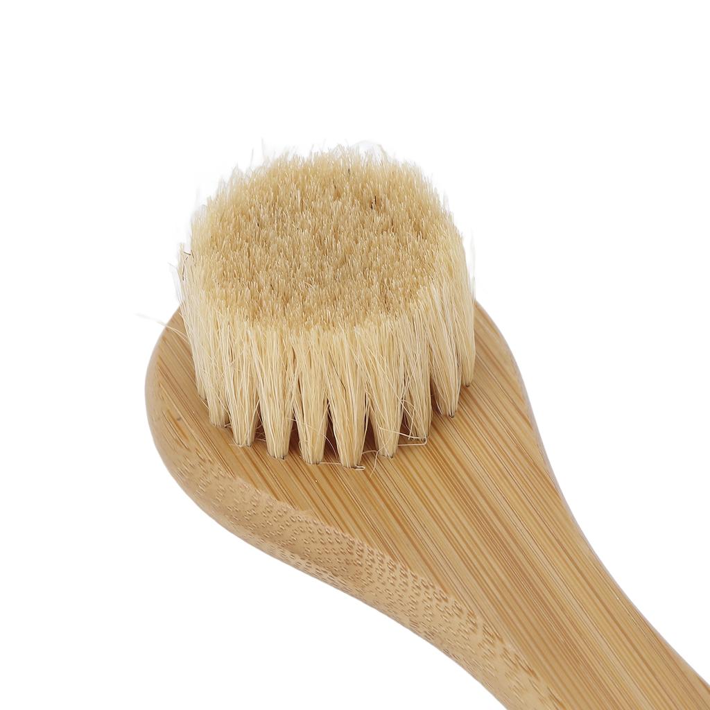 Massage Brush Portable Wooden Soft Manual Facial Body Massage Cleaning Care Brush