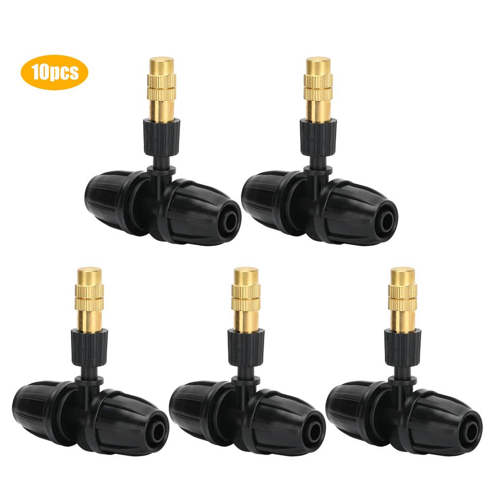 10Pcs Garden Irrigation Tee Atomizing Sprayer Nozzle Misting Sprinkler for 8 11 Water Hose