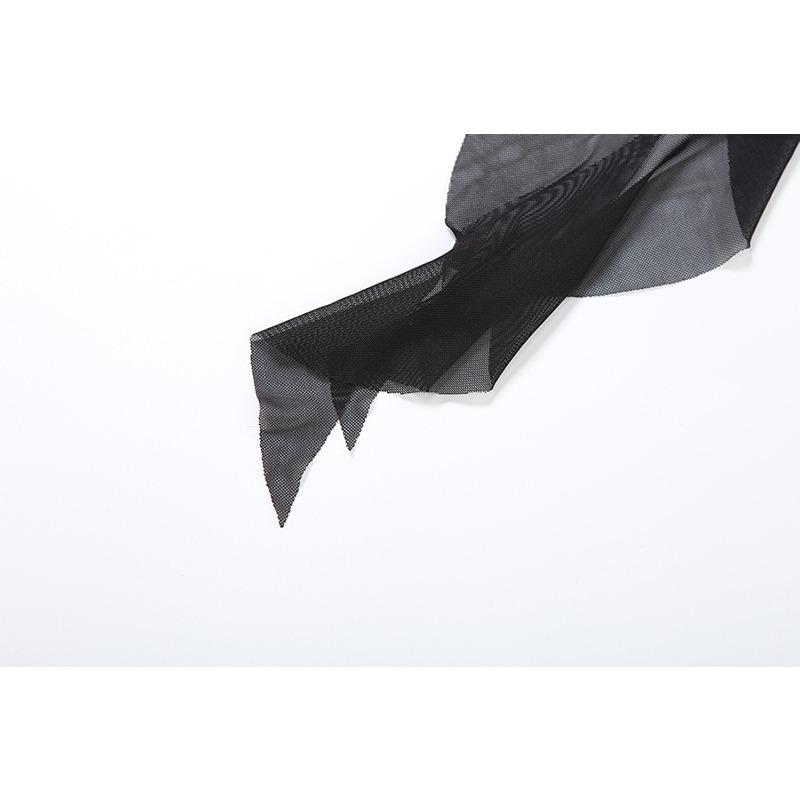 Summer Women's Solid Color Slim-fit Street Fashion High-waisted Gauze A-line Skirt