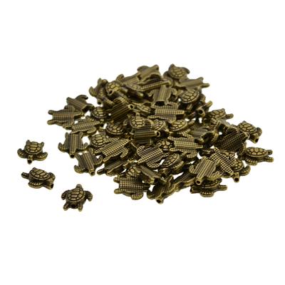 50x Loose Beads Animal Tortoise Jewelry Making DIY Pendants Necklace