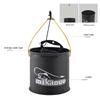 Outdoor Fishing Bucket EVA Thick Live Fish Bucket Foldable Fishing Bait Bucket with Rope/Handle Fishing Accessories