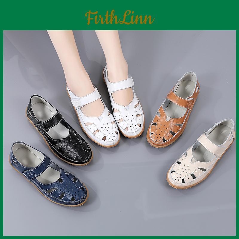 Essentials Mary Womens Sandals Summer Jane Beach Breathable Flat Shoes Closed Toe Casual Soft Walking Sandals