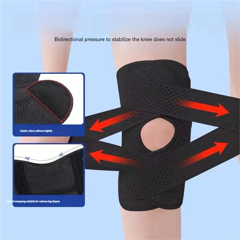 1PC Knee Brace with Side Stabilizers Relieve Meniscal Tear Knee PainArthritis Joint Pain Relief reathable Knee Support