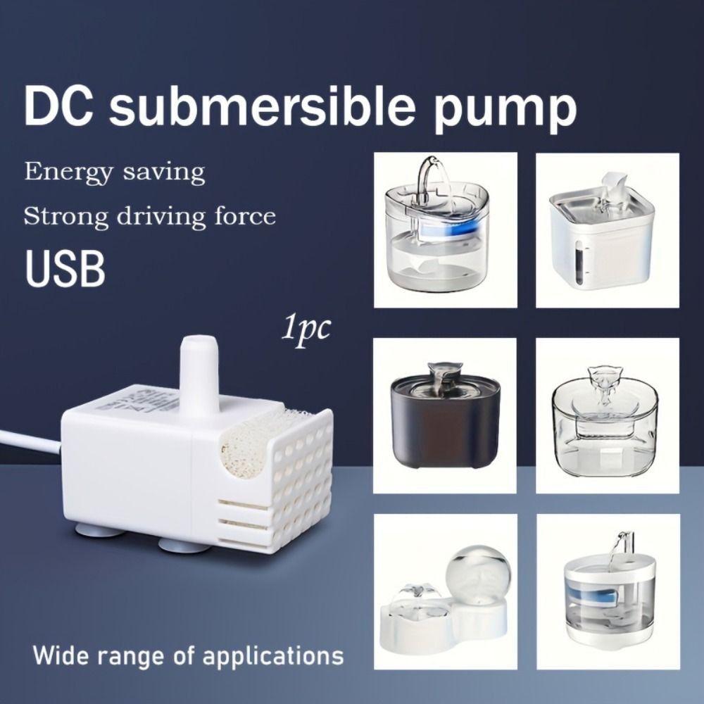

Mini Aquarium USB Submersible Pump 3W Circulating Filtration Pump For Fish Tank Bottom